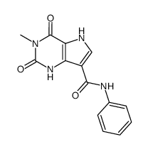 1-Methyl-9-deazaxanthine-9-phenylcarboxamide Structure