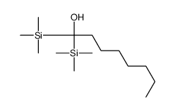 1,1-bis(trimethylsilyl)octan-1-ol Structure