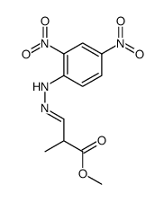 methyl 3-[(2,4-dinitrophenyl)hydrazinylidene]-2-methylpropanoate结构式