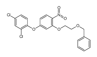 4-(2,4-dichlorophenoxy)-1-nitro-2-(2-phenylmethoxyethoxy)benzene Structure