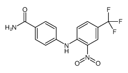 4-[2-nitro-4-(trifluoromethyl)anilino]benzamide Structure