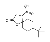 8-tert-butyl-2-oxo-1-oxaspiro[4.5]decane-4-carboxylic acid结构式