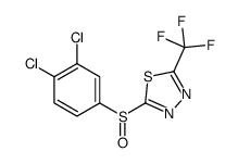 2-(3,4-dichlorophenyl)sulfinyl-5-(trifluoromethyl)-1,3,4-thiadiazole Structure