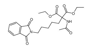 diethyl 2-acetamido-2-(5-phthalimidopentyl)malonate结构式