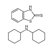 3H-benzothiazole-2-thione, dicyclohexylamine salt Structure