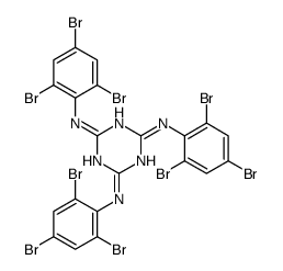 2-N,4-N,6-N-tris(2,4,6-tribromophenyl)-1,3,5-triazine-2,4,6-triamine Structure