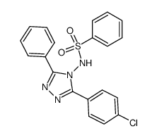 N-[3-(4-chloro-phenyl)-5-phenyl-[1,2,4]triazol-4-yl]-benzenesulfonamide Structure