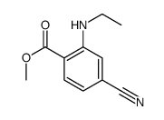 Benzoic acid, 4-cyano-2-(ethylamino)-, methyl ester (9CI)结构式