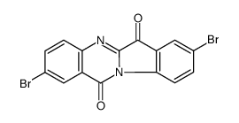 2,8-dibromoindolo[2,1-b]quinazoline-6,12-dione structure