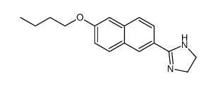 2-(6-butoxynaphthalen-2-yl)-4,5-dihydro-1H-imidazole结构式