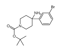 4-Amino-4-(3-bromo-phenyl)-piperidine-1-carboxylic acid tert-butyl ester picture