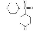 4-piperidin-4-ylsulfonylmorpholine Structure