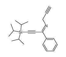 1-phenyl-N-(prop-2-yn-1-yl)-3-(triisopropylsilyl)prop-2-yn-1-imine Structure