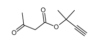 1,1-dimethyl-2-propynyl-3-oxobutanoate Structure