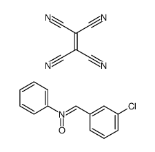 (Z)-1-(3-chlorophenyl)-N-phenylmethanimine oxide compound with ethene-1,1,2,2-tetracarbonitrile (1:1)结构式