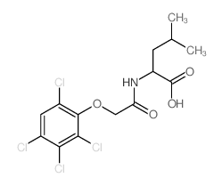 4-methyl-2-[[2-(2,3,4,6-tetrachlorophenoxy)acetyl]amino]pentanoic acid结构式