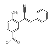 2-(2-methyl-5-nitro-phenyl)-3-phenyl-prop-2-enenitrile Structure