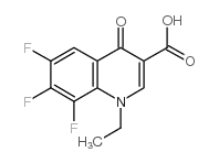 1-乙基-6,7,8-三氟-1,4-二氢-4-氧代喹啉-2-羧酸结构式