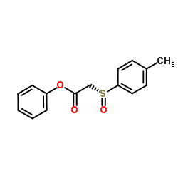 Phenyl [(R)-(4-methylphenyl)sulfinyl]acetate结构式