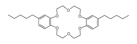 2,3:11,12-bis[4',5''-n-pentylbenzo]-18-crown-6 Structure
