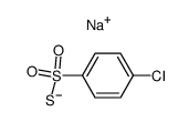 sodium 4-chlorobenzenesulfonothioate Structure