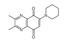 2,3-dimethyl-6-piperidin-1-ylquinoxaline-5,8-dione Structure