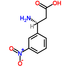 (R)-3-Amino-3-(3-nitrophenyl)propionic acid structure