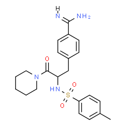 N(alpha)-(4-toluenesulfonyl)-4-amidinophenylalanylpiperidine结构式