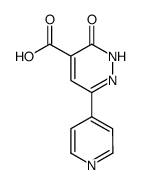 2,3-dihydro-3-oxo-6-(4-pyridinyl)-4-pyridazinecarboxylic acid结构式