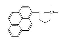 1-pyrenebutyltrimethylammonium Structure