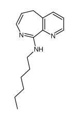 9-n-hexylamino-5H-pyrido[2,3-c]azepine Structure