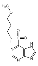 1H-Purine-6-sulfonamide, N-(3-methoxypropyl)- (9CI) picture