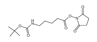 Nδ-tert-butoxycarbonylaminovaleric acid N-hydroxysuccinimide ester Structure