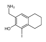 1-iodo-3-aminomethyl-5,6,7,8-tetrahydro-2-naphthol结构式