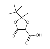 2-tert-butyl-2-methyl-5-oxo-1,3-dioxolane-4-carboxylic acid Structure