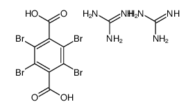 tetrabromoterephthalic acid, compound with guanidine (1:2) Structure