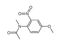 acetic acid-(4-methoxy-N-methyl-2-nitro-anilide) Structure