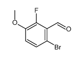 6-bromo-2-fluoro-3-methoxybenzaldehyde Structure