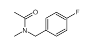 N-[(4-fluorophenyl)methyl]-N-methylacetamide结构式