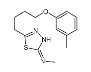 N-methyl-5-[4-(3-methylphenoxy)butyl]-1,3,4-thiadiazol-2-amine Structure