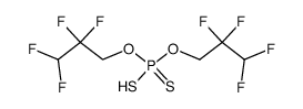 O,O-bis(1,1,3-trihydroperfluoropropyl) hydrogen dithiophosphate结构式