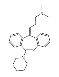 N,N-dimethyl-3-(10-(piperidin-1-yl)-5H-dibenzo[a,d][7]annulen-5-ylidene)propan-1-amine结构式