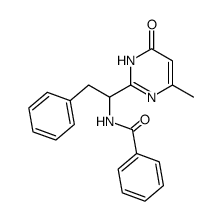 N-(1-(4-methyl-6-oxo-1,6-dihydropyrimidin-2-yl)-2-phenylethyl)benzamide Structure