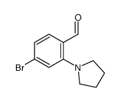 4-BROMO-2-(PYRROLIDIN-1-YL)BENZALDEHYDE structure