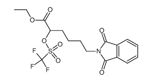 ethyl 2(R,S)-trifluoromethanesulphonyloxy-6-phthalimidohexanoate Structure