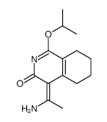 (4Z)-4-(1-aminoethylidene)-1-propan-2-yloxy-5,6,7,8-tetrahydroisoquinolin-3-one结构式