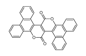 Phenanthro(9,10-b)phenanthro(9',10':5,6)pyrano(3,4-d)pyran-9,19-dion Structure