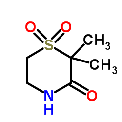 2,2-Dimethyl-3-thiomorpholinone 1,1-dioxide图片