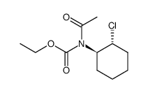 Acetyl-((1R,2R)-2-chloro-cyclohexyl)-carbamic acid ethyl ester结构式