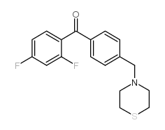 2,4-DIFLUORO-4'-THIOMORPHOLINOMETHYL BENZOPHENONE图片